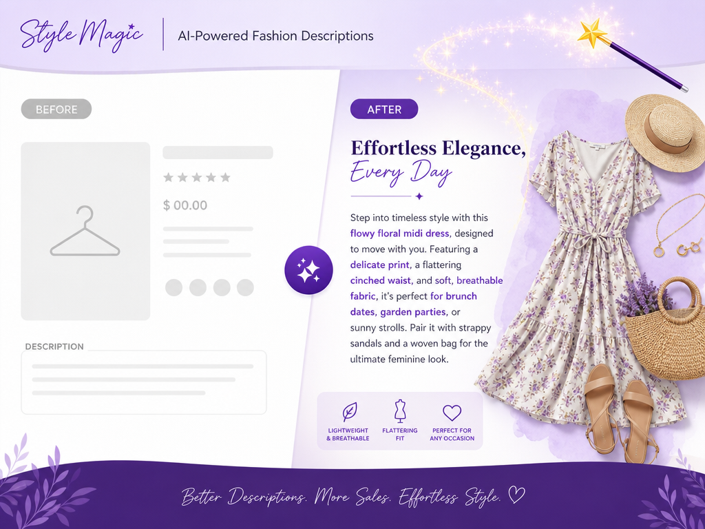 AI Outfit Description Generator for E-commerce - Boost Your Product Listings